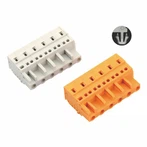 Fjærplugg hunnklemme 7,5/7,62 mm med fast søyle